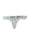 Трусики-стринги жіночі бавовняні з логотипом Victoria's Secret Exploded Logo Cotton Thong білі  m99-nno-4s6 фото 2