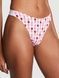Трусики-стрінги бавовняні PINK Victoria's Secret Logo Cotton High-Leg Thong Panty білі mb4-io0-iuk фото 2