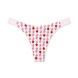 Трусики-стрінги бавовняні PINK Victoria's Secret Logo Cotton High-Leg Thong Panty білі mb4-io0-iuk фото 1