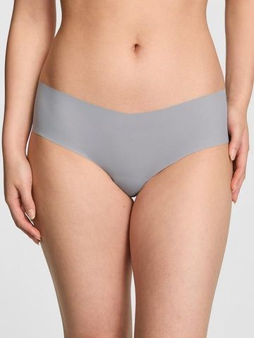 Трусики-чики женские бесшовные PINK Victoria's Secret No-Show Cheeky Panty серые  gbp-ja8-9wx фото