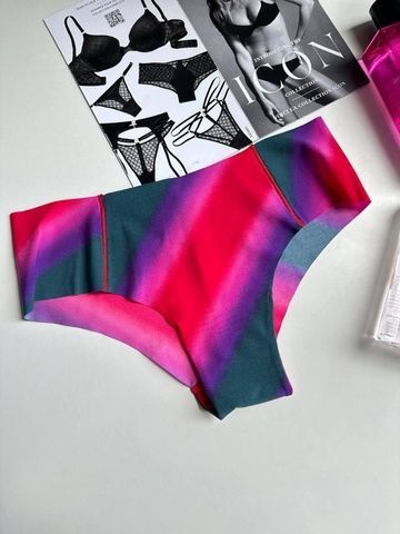 Трусики-чики женские бесшовные PINK Victoria's Secret разноцветные vxa-z1q-dxl фото