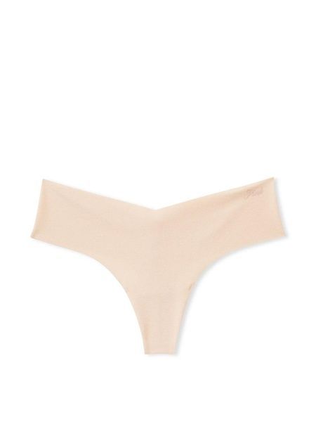 Трусики-стринги женские бесшовные Victoria's Secret No-Show Thong Panty бежевые  s3i-rs5-vi9 фото