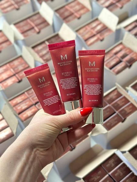 Тональний BB крем з ідеальним покриттям MIssha M PERFECT COVER BB CREAM SPF42/PA+++, 20 мл № 21 - Світлий Бежевий 4wj-krp-moj фото