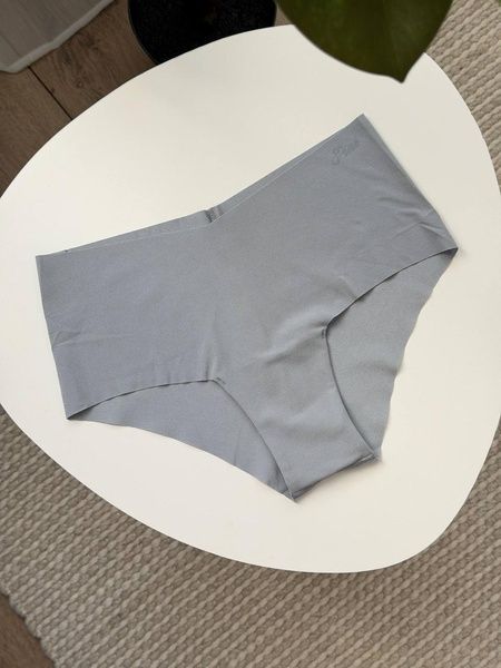 Трусики-чики женские бесшовные PINK Victoria's Secret No-Show Cheeky Panty серые  gbp-ja8-9wx фото