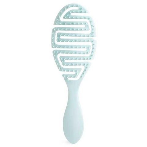 Щетка для волос голубая IDC Institute Flexible Hair Brush b7b-253 фото