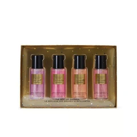 Подарочный набор мини-мистов с шиммером (4 шт) Victoria's Secret Shimmer Mist Discovery Gift Set 11i-520 фото