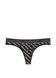 Трусики-стринги женские хлопковые с логотипом Victoria's Secret Logo Cotton Thong Panty черные n10-bkv-m5z фото 2