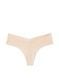 Трусики-стринги женские бесшовные Victoria's Secret No-Show Thong Panty бежевые  s3i-rs5-vi9 фото 4