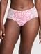 Трусики-чики женские бесшовные с кружевом PINK Victoria's Secret No-Show Cheeky пудровые yu6-qor-fmb фото 1