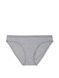 Трусики-бікіні жіночі бавовняні Victoria's Secret Stretch Cotton Bikini Panty сірі  vt0-oup-cl8 фото 1