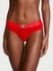 Трусики-хіпстер жіночі бавовняні VIctoria's Secret Logo Cotton Shine Patch Hiphugger Panty червоні vtz-bvi-odw фото 1