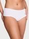 Трусики-чики жіночі бавовняні Victoria's Secret Cotton Lace-Waist Cheeky Panty білі axp-3wg-geo фото 1
