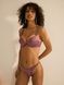 Трусики-стринги люксовые со стразами Victoria's Secet Logo Shine Strap Thong Panty бордовые 3l7-lkx-0eh фото 3