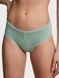 Трусики-чики женские хлопковые Victoria's Secret Cotton Pointelle Lace-Trim Cheeky Panty зеленые gvl-5w8-sqz фото 1