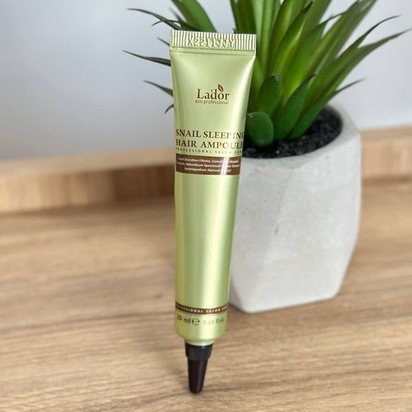 Нічна відновлююча сироватка для волосся La'dor Snail Sleeping Hair Ampoule, 20 мл 336-a12 фото