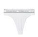Трусики-стрінги з високою посадкою Victoria's Secret Logo Cotton High-Waist Thong Panty білі 5xs-iqq-5qs фото 3
