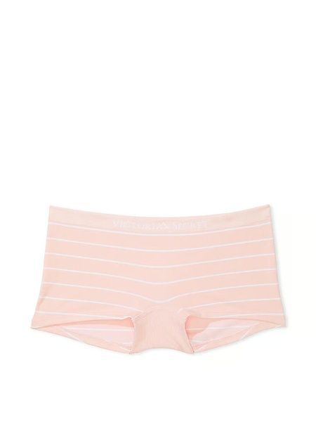 Трусики-шорты женские из микрофибры Victoria's Secret Seamless Boyshort Panty персиковые 1km-scl-6x8 фото