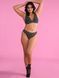 Трусики-стрінги жіночі бавовняні з логотипом Victoria's Secret Logo Cotton Thong Panty чорні c3e-lx4-wcx фото 3