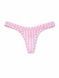 Трусики-стринги жіночі мереживні Victoria's Secret Lace Ultra-Mini Scoop Thong Panty рожеві  itz-npl-ryh фото