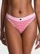 Трусики-стрінги жіночі бавовняні з логотипом Victoria's Secret Logo Rib Cotton Hardware Thong Panty рожеві 35m-zwo-a40 фото 1