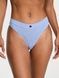 Трусики-стрінги жіночі бавовняні з логотипом Victoria's Secret Logo Cotton Thong Panty сині wl9-5le-r1t фото 1