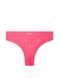 Трусики-бразилиана женские кружевные PINK Victoria's Secret Wink Logo High-Cut Brazilian Panty коралловые did-e09-0lb фото 3
