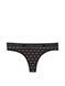 Трусики-стрінги жіночі бавовняні з логотипом Victoria's Secret Logo Cotton Thong Panty чорні c3e-lx4-wcx фото 4