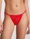 Трусики-стрінги жіночі мереживні PINK Victoria's Secret Wink V-String Panty червоні 4wy-2pr-lui фото 1