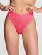 Трусики-бразилиана женские кружевные PINK Victoria's Secret Wink Logo High-Cut Brazilian Panty коралловые did-e09-0lb фото 1