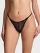 Трусики-стринги люксовые со стразами Victoria's Secret Sheer Shine Thong Panty черные r7d-aiz-bky фото 1