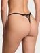 Трусики-стринги люксовые со стразами Victoria's Secret Sheer Shine Thong Panty черные r7d-aiz-bky фото 3