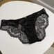 Трусики-бикини женские люксовые Victoria's Secret черные ccc-hr6-gla фото 2
