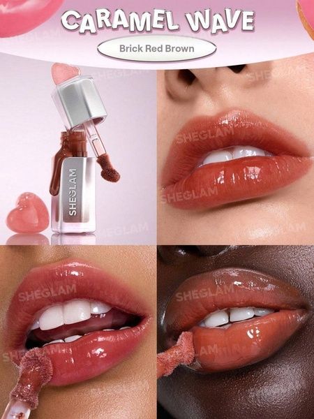 Блиск для губ Sheglam Glass Lock Air Gloss (510 Caramel Wave) 3,4 мл 970-2i8 фото