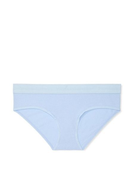 Трусики-хипстер женские Victoria's Secret Logo Cotton Hiphugger Panty голубые adu-p71-yhl фото