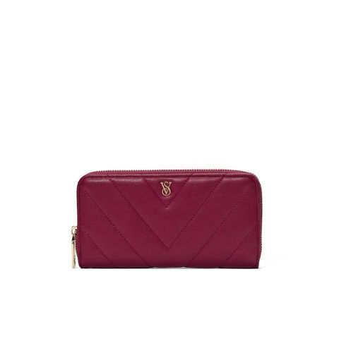 Кошелек бордовый Victoria's Secret Large Wallet with Zip 18i-860 фото