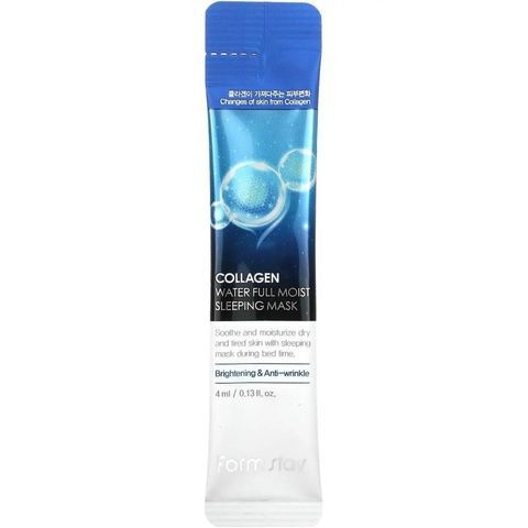 Маска для обличчя FarmStay Collagen Water Full Moist Sleeping Mask 4 мл 097-4bb фото