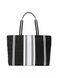 Сумка черно-белая Victoria's Secret VS Striped Tote 88i-77i фото 3