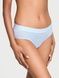 Трусики-хипстер женские Victoria's Secret Logo Cotton Hiphugger Panty голубые adu-p71-yhl фото 1