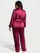 Пижама бордовая Victoria's Secret Dream Satin Wrap Top Long Pajama Set 4ki-wmh-2nk фото 3