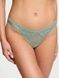 Трусики-стринги женские кружевные Victoria's Secret Daisy Lace Thong Panty зеленые oge-u07-w53 фото 1