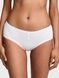 Трусики-чіки жіночі бавовняі Victoria's Secret Cotton Pointelle Lace-Trim Cheeky Panty білі 99a-0at-06a фото 1
