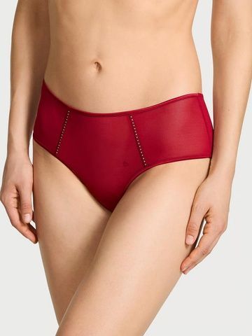 Трусики-чики женские кружевные Victoria's Secret PINK Wink Cheeky Panty красные pce-gjf-g07 фото