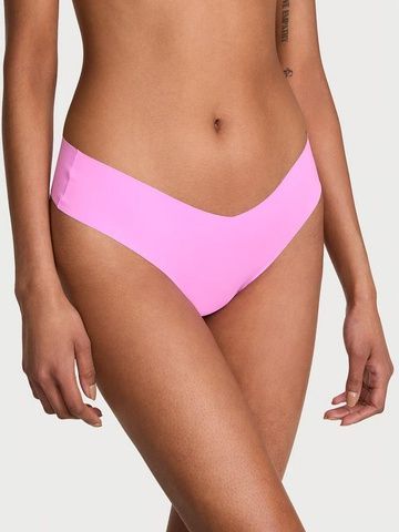 Трусики-стринги женские бесшовные Victoria's Secret No Show Strappy Thong Panty сиреневые  hqg-dbs-4hy фото