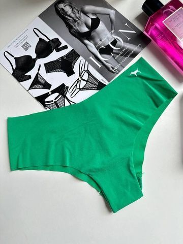 Трусики-чики женские бесшовные PINK Victoria's Secret зеленые lge-cn1-hhw фото