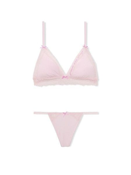 Комплект белья (бралет+трусы) пудровый&nbsp;Victoria's Secret PINK Limited-Edition PINK Wink 3f3-f1u-i2m фото