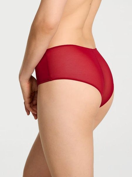 Трусики-чики женские кружевные Victoria's Secret PINK Wink Cheeky Panty красные pce-gjf-g07 фото