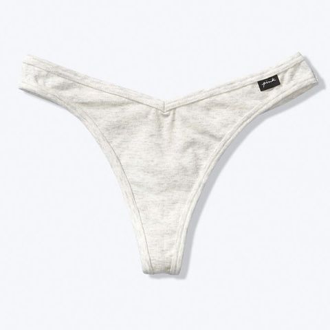 Трусики-стринги женские PINK Victoria's Secret серые 800-551 фото