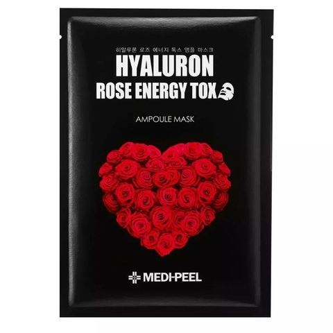 Тканевая маска-детокс с экстрактом розы Medi-peel Hyaluron Rose Energy Tox Ampoule Mask 30 мл i8a-a66 фото