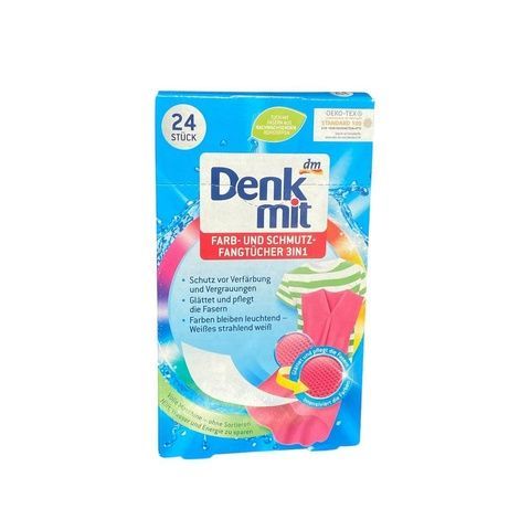 Салфетки для стирки и предотвращения линьки вещей и сохранения цвета DenkMit 24 шт 453-9b2 фото