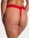 Трусики-стринги женские Victoria's Secret Sequin Posey Mesh Thong Panty красные i7a-b8f-908 фото 2